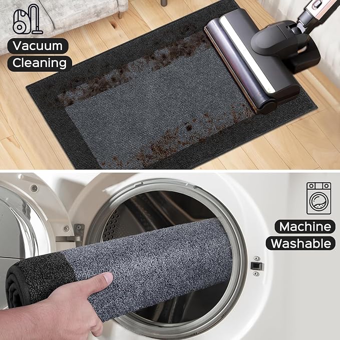 Machine Washable Runner Rug 32" x 96", Non Slip Kitchen Mat - Image 7