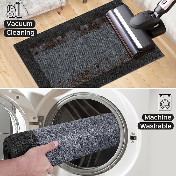 Machine Washable Runner Rug 32" x 120", Non Slip Kitchen Mat - Image 7