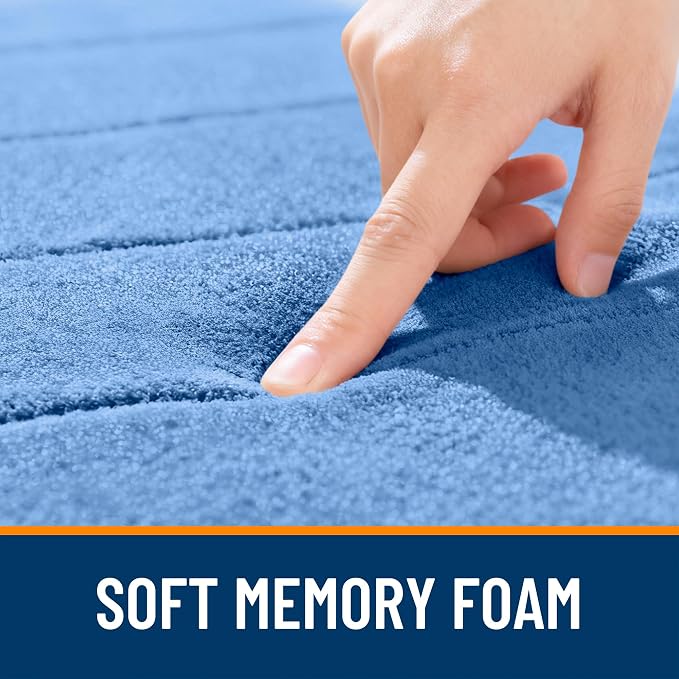 OLANLY Memory Foam Long Bathroom Rugs Runner 47x17, Super Soft Absorbent Bath - Image 5
