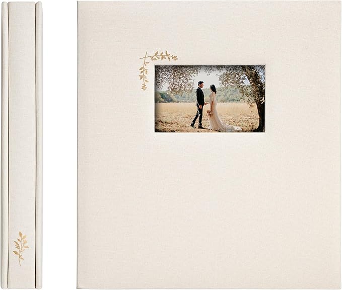 Premium Scrapbook Album – Acid-Free Photo Album with Writing Space – 100 Pages for Size 4x6 – Holds 500 Photos – Wedding, Baby, Travel & Family Memories