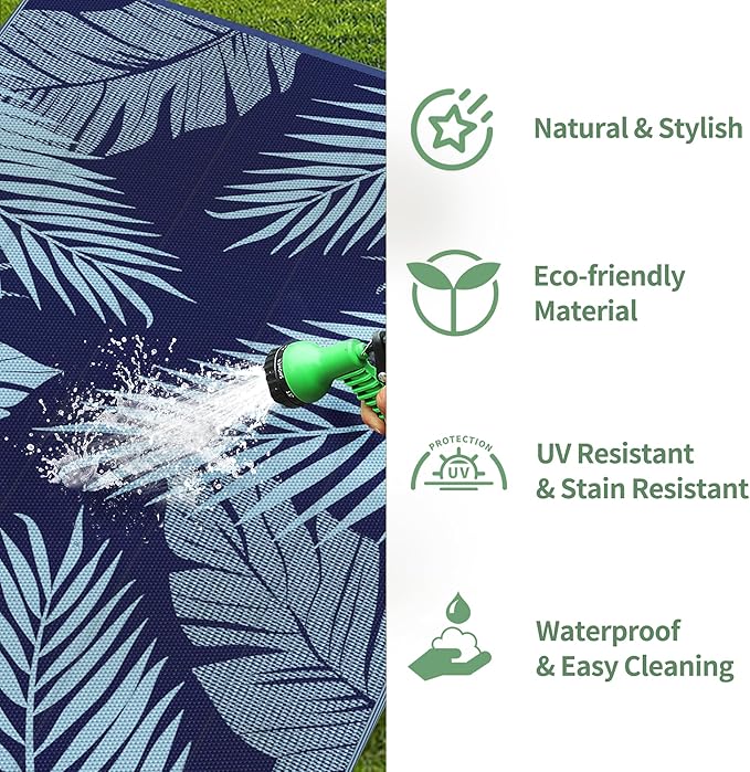 GENIMO Outdoor Rug 5' x 8' Waterproof - Image 6