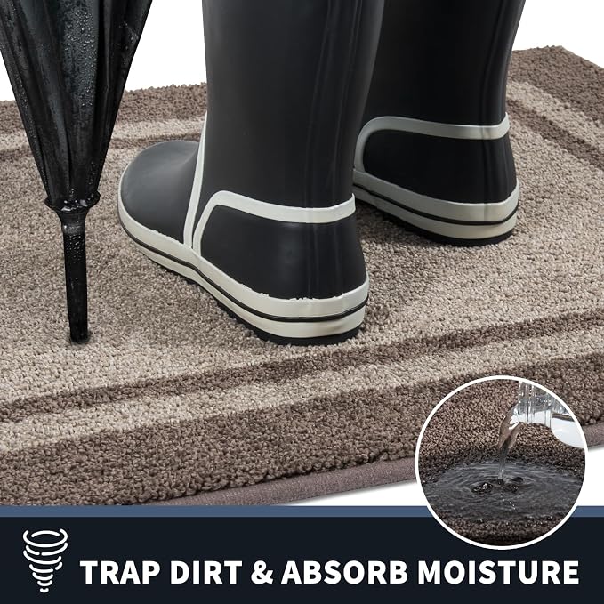 PURRUGS Dirt Trapping Door Mat 24" x 70", Non-Slip Machine Washable Entryway Rug - Image 5