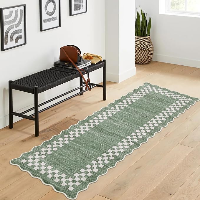 Rug Runners for Hallways 2x8 Washable Kitchen Runner Rug Non Slip Low Pile - Image 3