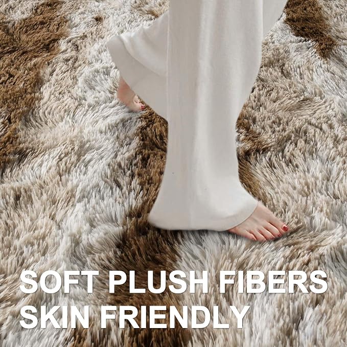 9x12 Ft Extra Large Shag Rugs for Living Room, Ultra Soft Fluffy Furry Area - Image 4