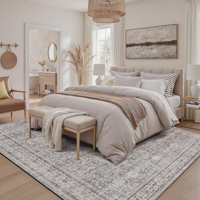 DCX Gray 8x10 Rug, Kid & Pet Friendly - Image 3