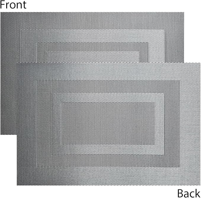 PIGCHCY Placemats Set of 8 Washable Durable Place Mats Vinyl Heat Resistant - Image 3