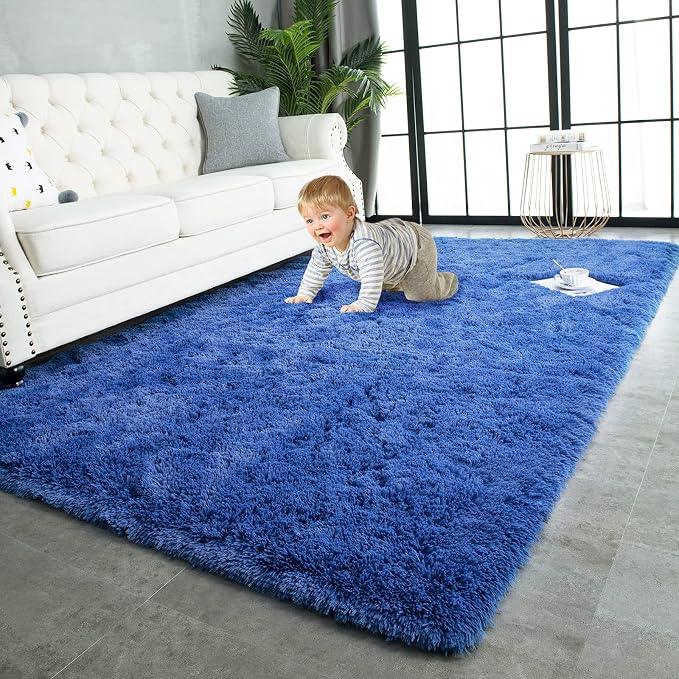 TWINNIS Super Soft Shaggy Rugs Fluffy Carpets 8x10 Feet, Indoor Modern Plush by TWINNIS