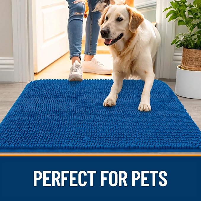 OLANLY Dog Door Mat for Muddy Paws 70x46, Absorbs Moisture and Dirt, Absorbent - Image 6