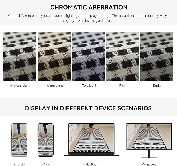 YDKGL Large Kitchen Runner Rugs Long Kitchen Mat Non Slip Washable, Super - Image 9