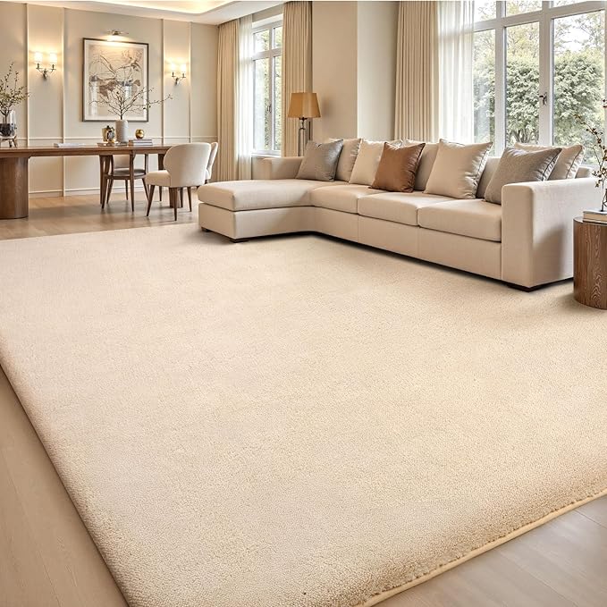 Sour Lemon 10x14 Area Rugs for Living Room, Soft Large Area Rug Fluffy Rugs for by SourLemon