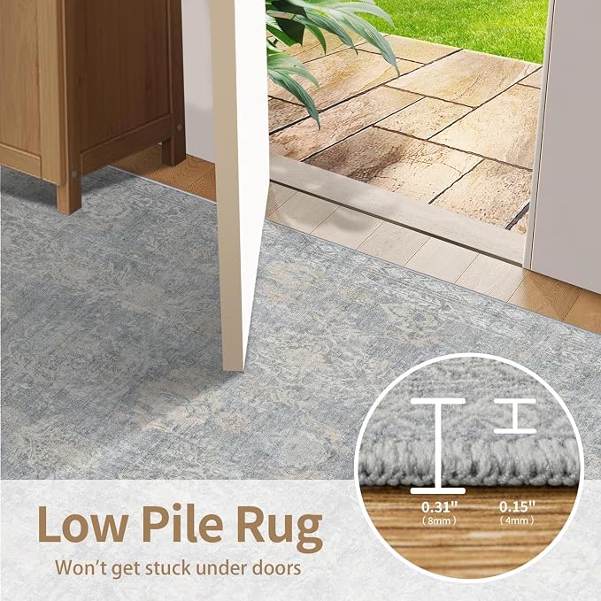 Rugxara 9x12 Area Rugs for Living Room Bedroom, Large Washable Rug, Non Slip & - Image 7