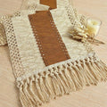 Boho Table Runner for Home Decor 12x48 Fall Coffee Table Decor Caramel | 48 by FEXIA