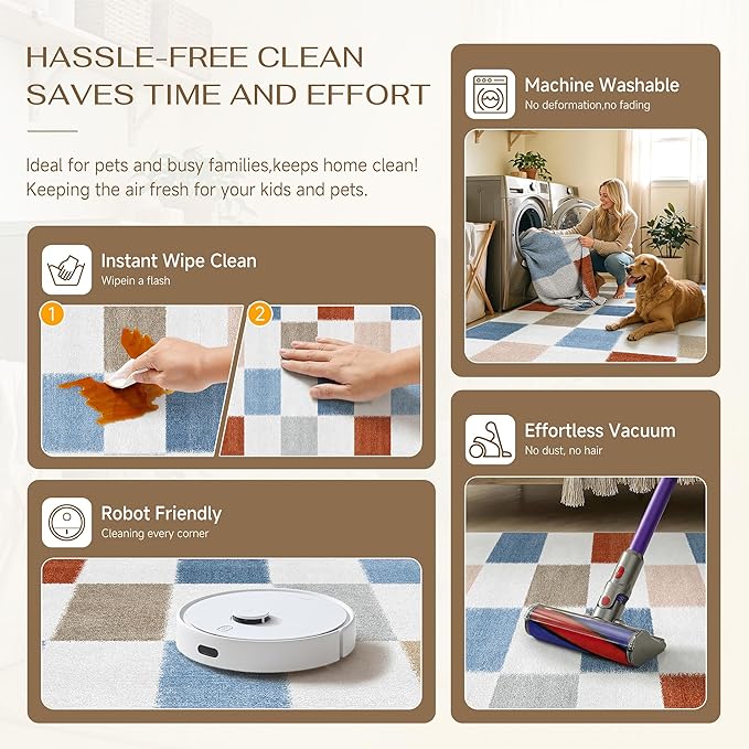 PureCozy Machine Washable 5x7 Area Rugs - Image 5