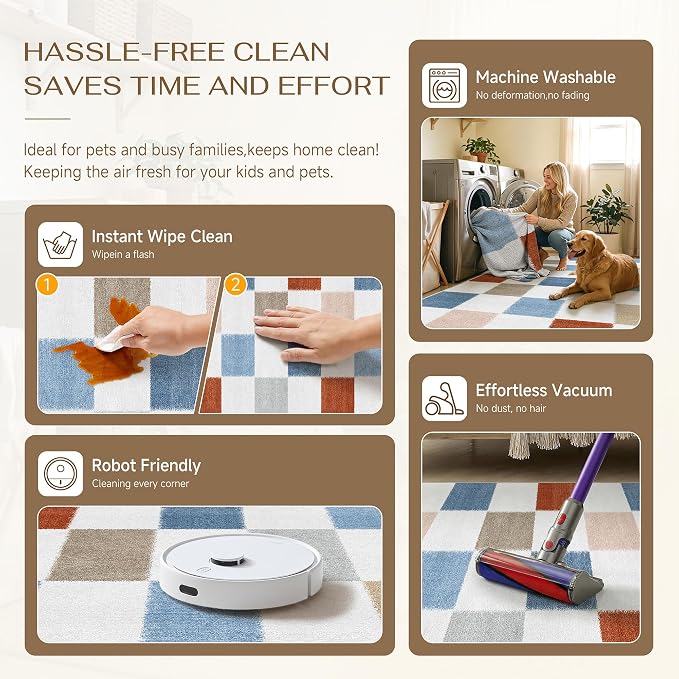 PureCozy Machine Washable 6x9 Area Rugs - Image 7
