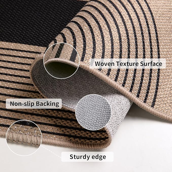 Tangsoo Easy Jute Rug 6x9 Washable Area Rugs - Image 3