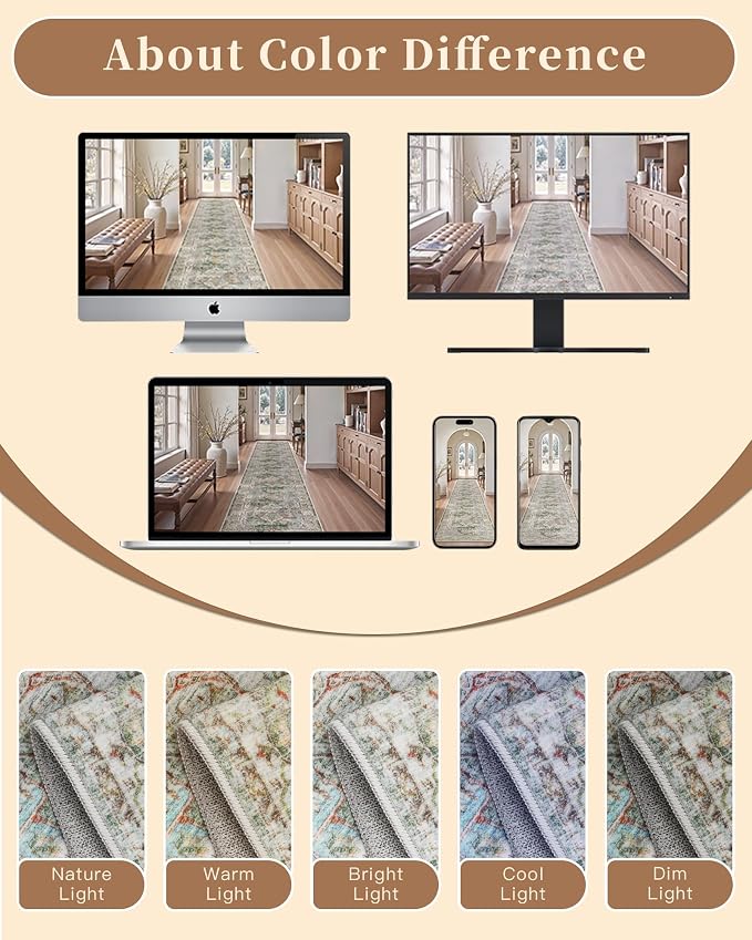 Madane Washable Runner Rug - Image 9
