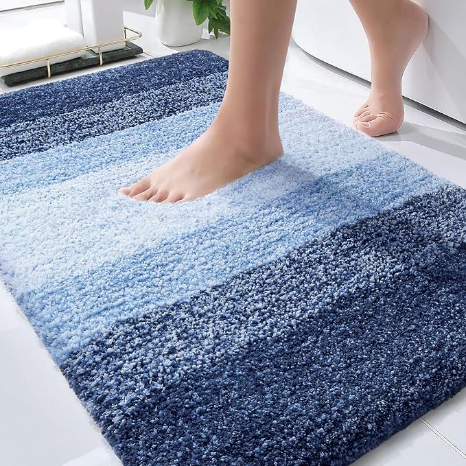 OLANLY Bathroom Rugs Mat 30x20, Extra Soft Absorbent Microfiber Bath Rugs by OLANLY