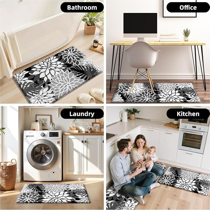 Arenarug Kitchen Mats for Floor 2 Piece Cushioned Anti Fatigue Kitchen Mats - Image 7