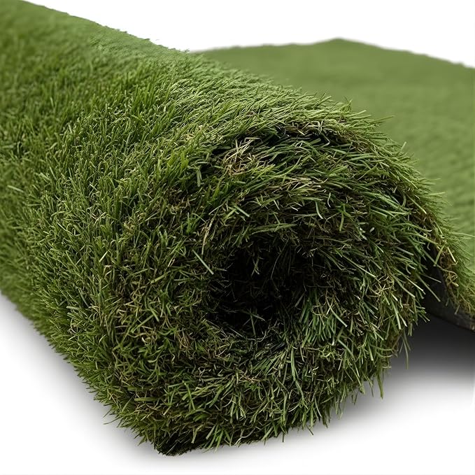 Ottomanson Artificial Grass Runner Natural 31" x 32', Realistic Grass by Ottomanson