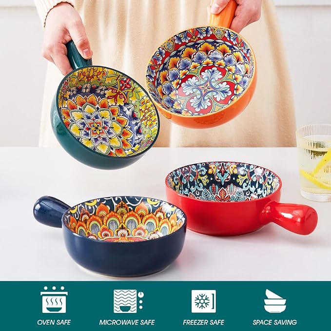vancasso Boho 23 Oz French Onion Soup Bowls - Image 4