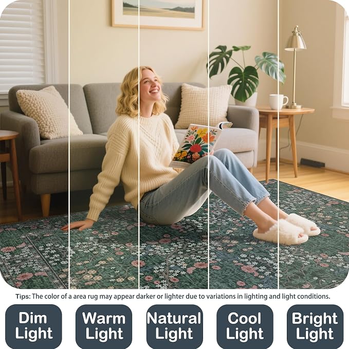 Extra Large 10x14 Area Rug for Living Room, Washable Rugs for Dining Room - Image 4