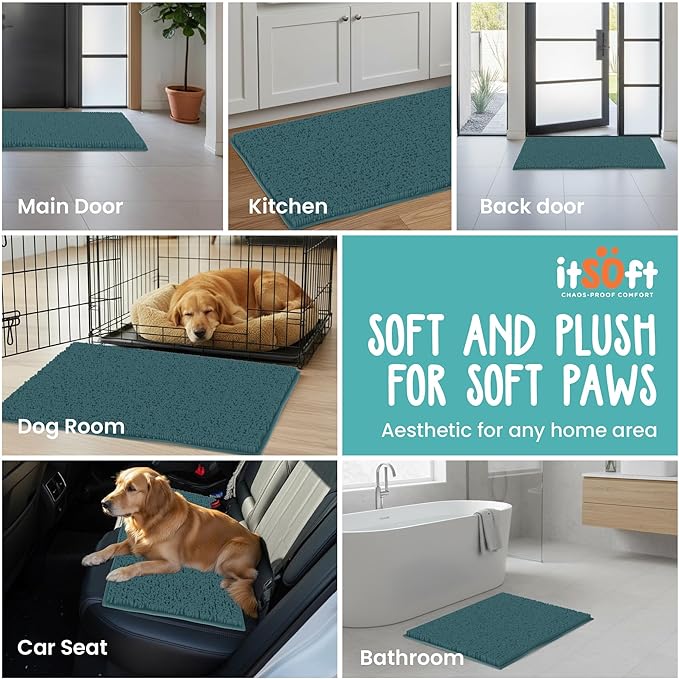 Dog Rugs for Muddy Paws 59x21 | Cleaner Mud Free Floors | Muddy Dogs Mats for - Image 6
