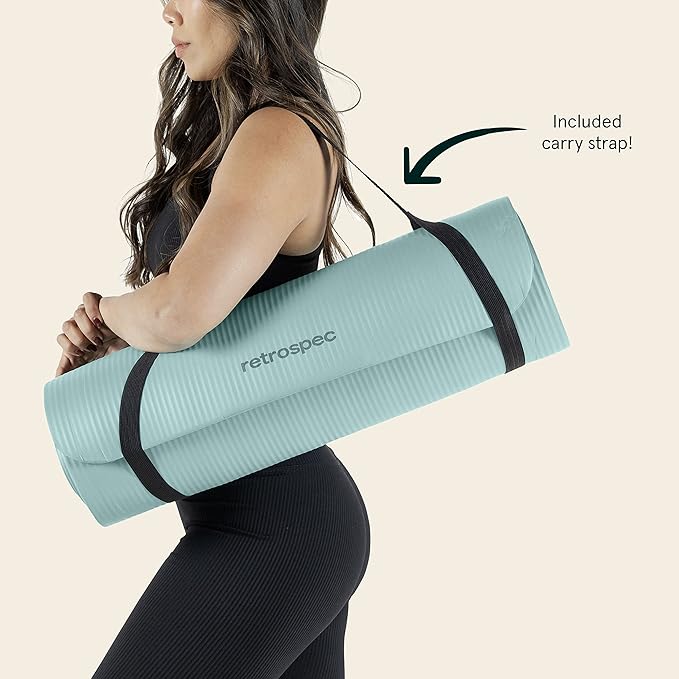 Retrospec Solana Yoga Mat 1" Thick w/Nylon Strap - Image 7