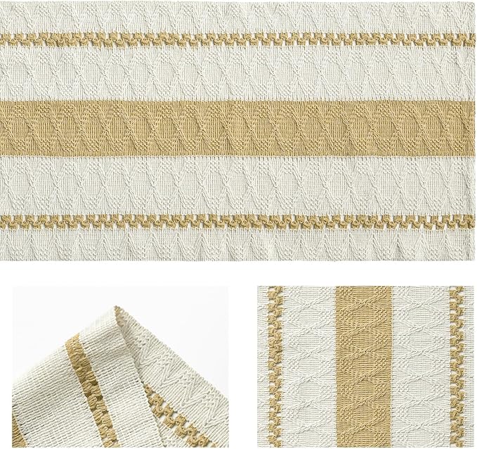 Artoid Mode Burlap Brown Rustic Woven Table Runner 12x120 Inch | Holiday - Image 6
