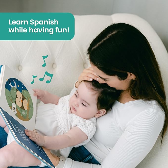 Binibi Spanish Musical Book for Toddlers 1-3 Estrellita ¿Dónde Estás? & Other Nursery Rhymes | Spanish Learning for Kids | Bilingual Children's Sound Book | Libro en español para bebés