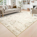 Toneed Abstract Area Rug 5x8 Modern Washable Rug Soft Non Slip Rug Low Pile by Toneed
