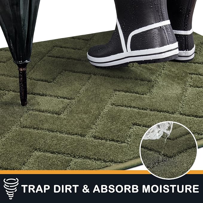 PURRUGS Dirt Trapping Door Mat 24" x 84", Non-Slip Machine Washable Entry Rug - Image 5