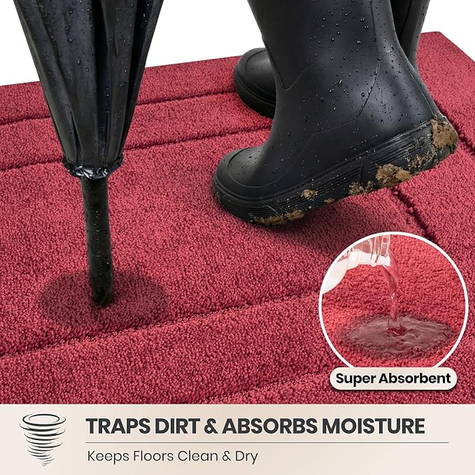PURRUGS Dirt Trapping Door Mat 34" x 59", Non-Slip/Skid Machine Washable - Image 2