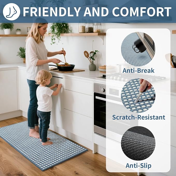 YDKGL Long Kitchen Runner Rugs Kitchen Mat Non Slip Washable, Super Absorbent - Image 2