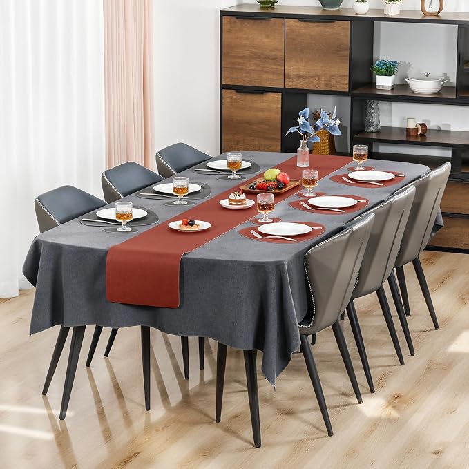 Faux Leather Placemats Set of 4, Dual Sided - Image 3