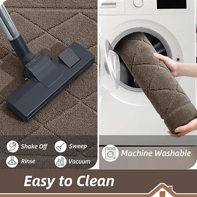 BEQHAUSE Dirt Trapper Door Mat 48" x 72", Doormat Non-Slip Entryway Rugs - Image 6