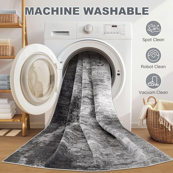 DMOYEST 10x14 Area Rug for Living Room, Washable & Non Slip Large Indoor Carpet - Image 5