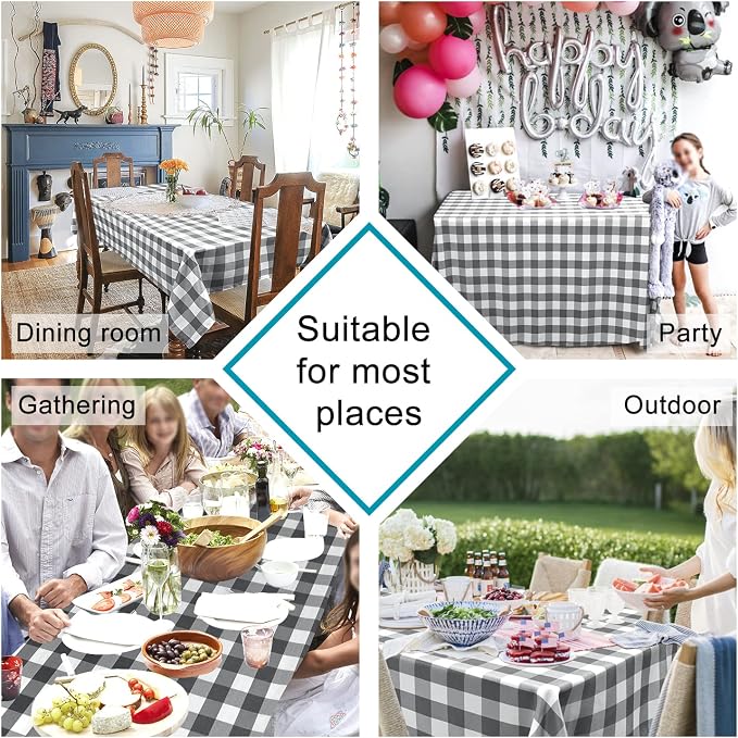 Checkered Tablecloth Rectangle - Image 2