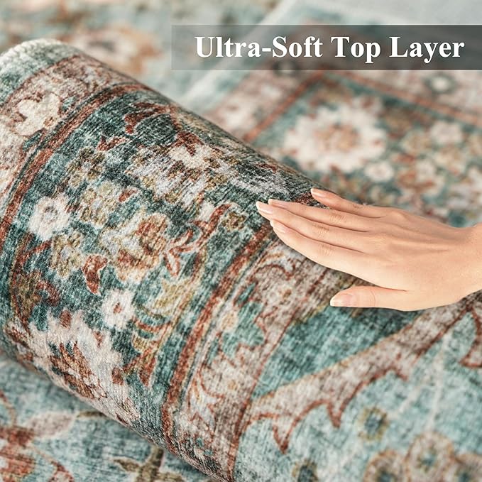TOPRUUG Washable 6x6 Rug Square - Image 4