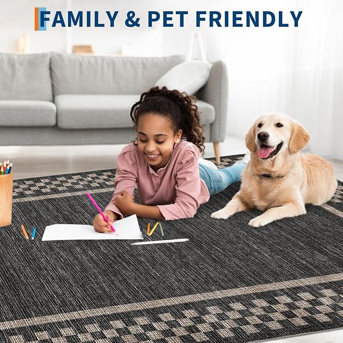 Rug Runners for Hallways 2x8 Washable Kitchen Runner Rug Non Slip Low Pile - Image 3
