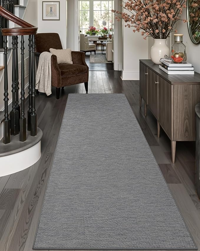 DEXI Hallway Runner Rug 2'4"x12', Non Slip Rubber Backed Runners Carpet by DEXI