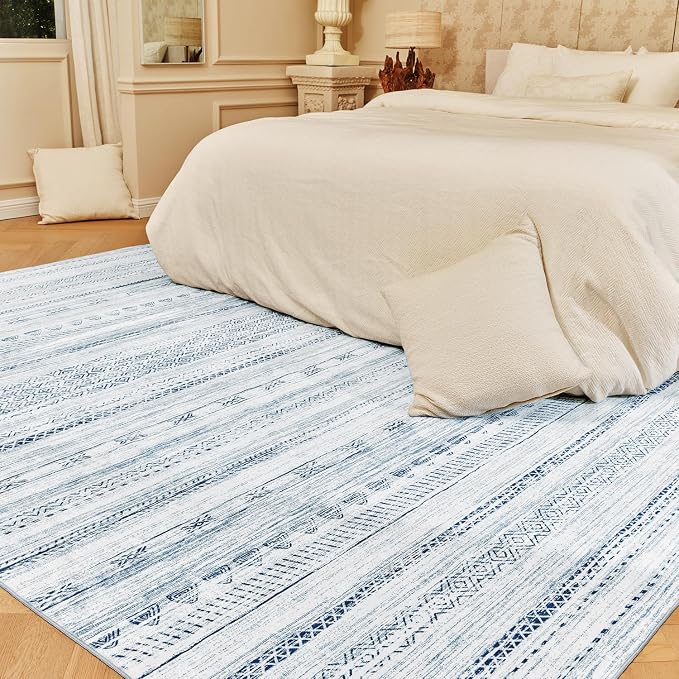 4x6 Area Rugs for Living Room Machine Washable Rug Distressed Indoor Carpet - Image 3