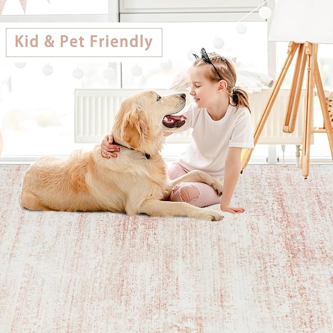Srugn Washable Rugs 5x7 Area Rugs - Image 6