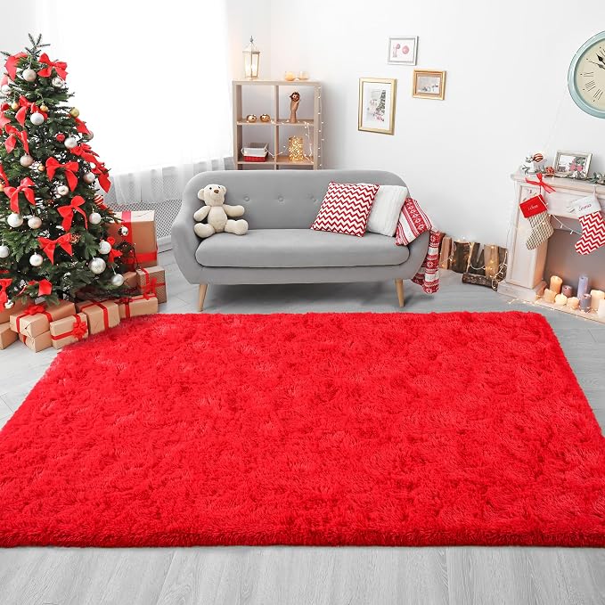 Chicrug Soft Area Rugs for Bedroom Living Room Plush Fluffy Rug 4x6 Feet - Image 9