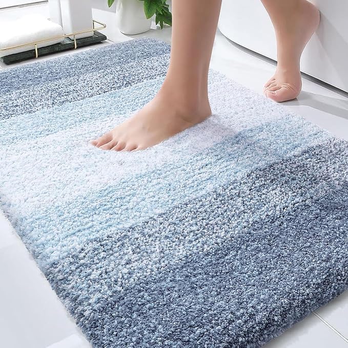 OLANLY Bathroom Rug Mat 30x20, Extra Soft and Absorbent Microfiber Bath Rugs by OLANLY