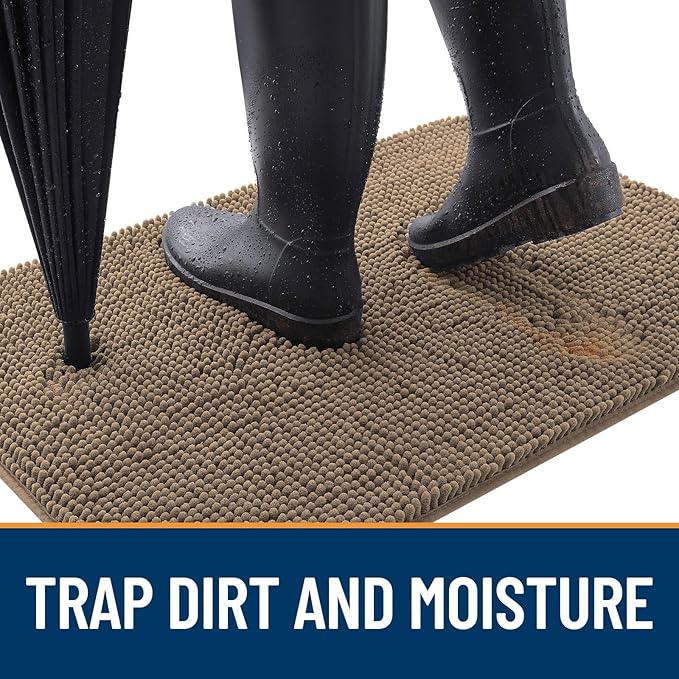 OLANLY Dog Door Mat for Muddy Paws 59x35, Absorbs Moisture and Dirt, Absorbent - Image 2