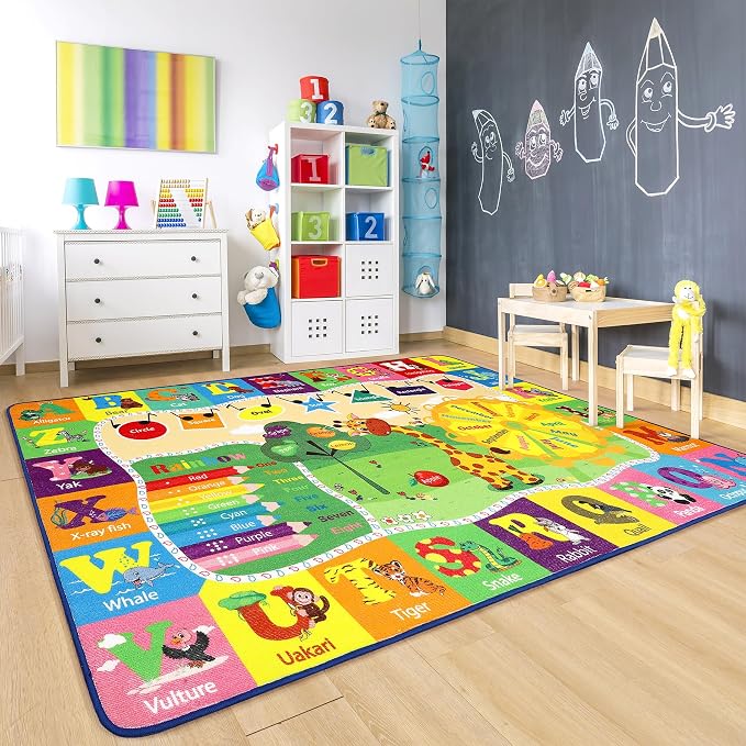 Chicrug Educational 4x6 Kids Area Rug - Image 2