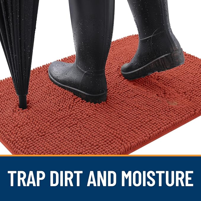 OLANLY Dog Door Mat for Muddy Paws 47x20, Absorbs Moisture and Dirt, Absorbent - Image 2