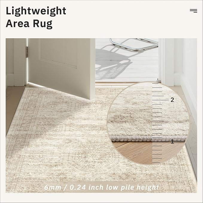 Soalmost Runner Rug 2'x8' Washable Non-Slip Runner Rugs - Image 7