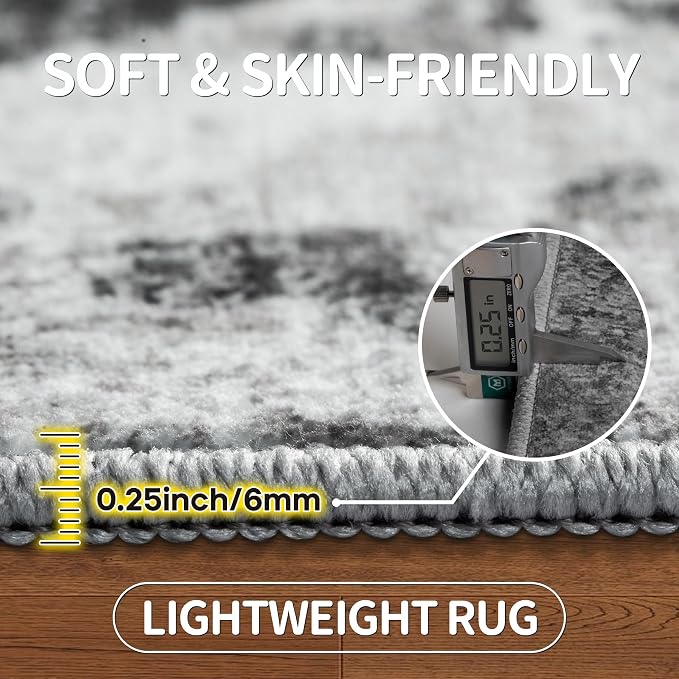 10x14 Area Rugs Large Living Room Rug Washable: Modern Abstract Rug Indoor - Image 6