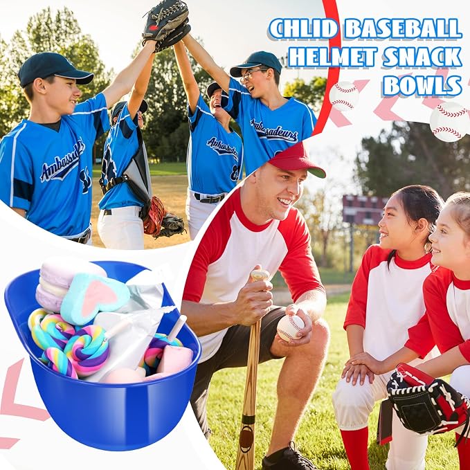 Plastic 8 oz Baseball Helmet Bowl, 72 Pack - Image 6